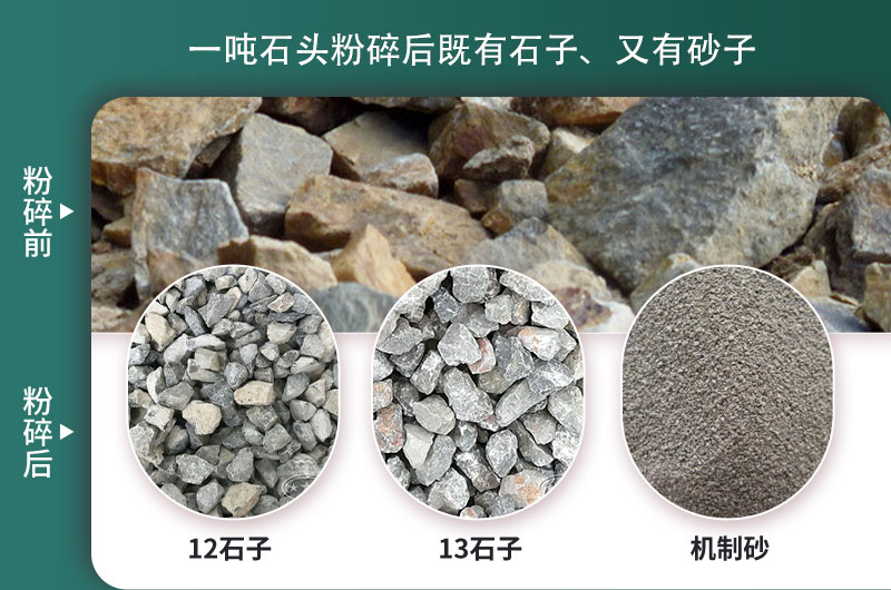 一噸石頭能出多少噸石子，石子破碎設(shè)備有哪些